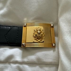 32” belt, brand is Wordly Things by Styltricot, made in Italy